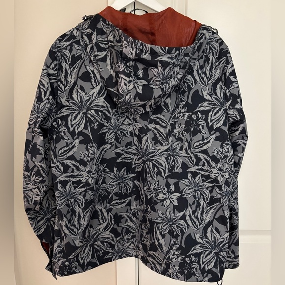 NWOT! Ted Baker Men’s Paso Printed Floral Cagoule Navy Zip Hooded Jacket Size 4 - Picture 13 of 14